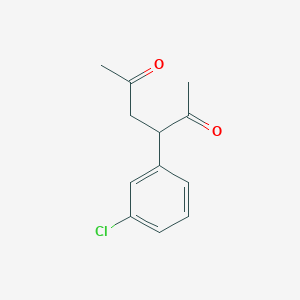 molecular formula C12H13ClO2 B14230315 3-(3-Chlorophenyl)hexane-2,5-dione CAS No. 583887-43-8