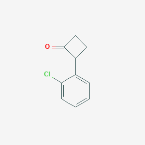 B1423032 2-(2-Chlorophenyl)cyclobutan-1-one CAS No. 1242029-75-9