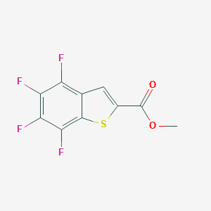 molecular formula C10H4F4O2S B142304 Methyl 4,5,6,7-tetrafluoro-1-benzothiophene-2-carboxylate CAS No. 155167-42-3