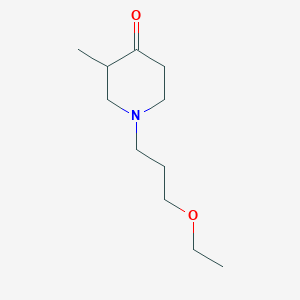 molecular formula C11H21NO2 B1423043 1-(3-Ethoxypropyl)-3-methylpiperidin-4-one CAS No. 1249336-33-1