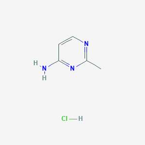 molecular formula C5H8ClN3 B1423044 2-Methylpyrimidin-4-amine hydrochloride CAS No. 856974-20-4