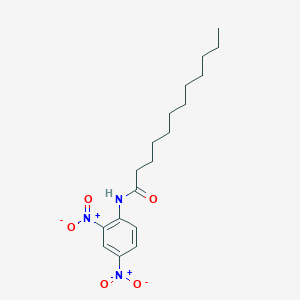 molecular formula C18H27N3O5 B14230444 Dodecanamide, N-(2,4-dinitrophenyl)- CAS No. 560092-15-1
