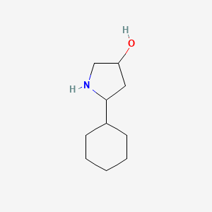 molecular formula C10H19NO B1423049 5-Cyclohexylpyrrolidin-3-ol CAS No. 1306604-76-1