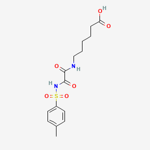 molecular formula C15H20N2O6S B14230587 Hexanoic acid, 6-[[[[(4-methylphenyl)sulfonyl]amino]oxoacetyl]amino]- CAS No. 701210-16-4