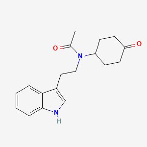 molecular formula C18H22N2O2 B14230595 N-[2-(1H-Indol-3-yl)ethyl]-N-(4-oxocyclohexyl)acetamide CAS No. 594857-58-6