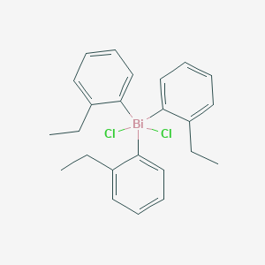 molecular formula C24H27BiCl2 B14230606 Bismuth, dichlorotris(2-ethylphenyl)- CAS No. 823213-29-2
