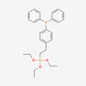 molecular formula C26H33O3PSi B14230617 Diphenyl{4-[2-(triethoxysilyl)ethyl]phenyl}phosphane CAS No. 719300-35-3