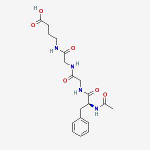 molecular formula C19H26N4O6 B14230641 N-Acetyl-L-phenylalanylglycyl-N-(3-carboxypropyl)glycinamide CAS No. 827611-82-5