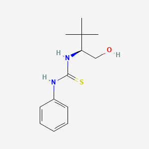 molecular formula C13H20N2OS B14230691 N-[(2S)-1-Hydroxy-3,3-dimethylbutan-2-yl]-N'-phenylthiourea CAS No. 821775-10-4