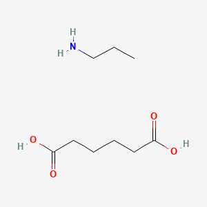 molecular formula C9H19NO4 B14230700 Hexanedioic acid;propan-1-amine CAS No. 487034-33-3