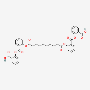 molecular formula C38H34O12 B14230746 2,2'-[(1,10-Dioxodecane-1,10-diyl)bis(oxy-2,1-phenylenecarbonyloxy)]dibenzoic acid CAS No. 537048-81-0