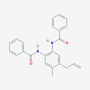 molecular formula C24H22N2O2 B14230747 N,N'-[4-Methyl-5-(prop-2-en-1-yl)-1,2-phenylene]dibenzamide CAS No. 820246-25-1