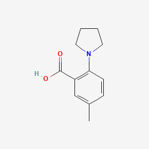 5-Methyl-2-(pyrrolidin-1-yl)benzoic acid