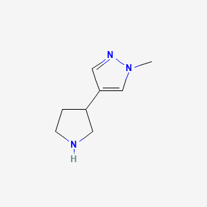 1-methyl-4-(pyrrolidin-3-yl)-1H-pyrazole