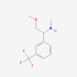{2-Methoxy-1-[3-(trifluoromethyl)phenyl]ethyl}(methyl)amine