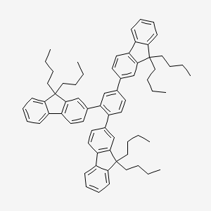 molecular formula C69H78 B14230894 2,2',2''-(Benzene-1,2,4-triyl)tris(9,9-dibutyl-9H-fluorene) CAS No. 797057-59-1