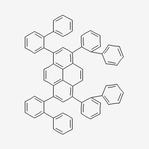 molecular formula C64H42 B14230934 1,3,6,8-Tetra([1,1'-biphenyl]-2-yl)pyrene CAS No. 723285-24-3