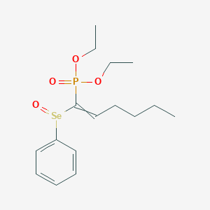 molecular formula C16H25O4PSe B14230937 Diethyl [1-(benzeneseleninyl)hex-1-en-1-yl]phosphonate CAS No. 827304-14-3