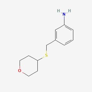 3-[(Oxan-4-ylsulfanyl)methyl]aniline