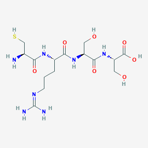 molecular formula C15H29N7O7S B14230963 H-Cys-Arg-Ser-Ser-OH CAS No. 478167-41-8