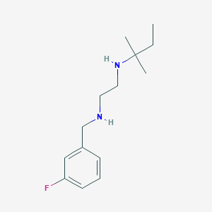 molecular formula C14H23FN2 B14230985 N~1~-[(3-Fluorophenyl)methyl]-N~2~-(2-methylbutan-2-yl)ethane-1,2-diamine CAS No. 627524-05-4