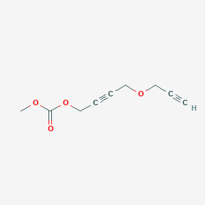 molecular formula C9H10O4 B14230986 Methyl 4-[(prop-2-yn-1-yl)oxy]but-2-yn-1-yl carbonate CAS No. 816462-94-9