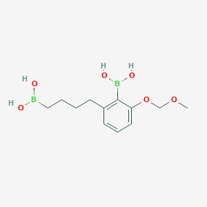 molecular formula C12H20B2O6 B14231003 Boronic acid, [2-(4-boronobutyl)-6-(methoxymethoxy)phenyl]- CAS No. 502635-30-5
