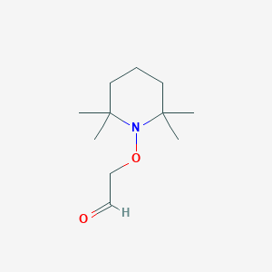 molecular formula C11H21NO2 B14231072 [(2,2,6,6-Tetramethylpiperidin-1-yl)oxy]acetaldehyde CAS No. 823179-62-0