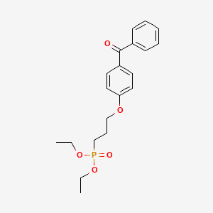 molecular formula C20H25O5P B14231115 Diethyl [3-(4-benzoylphenoxy)propyl]phosphonate CAS No. 824412-78-4