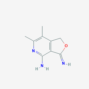 molecular formula C9H11N3O B14231141 Furo[3,4-c]pyridin-4-amine, 1,3-dihydro-3-imino-6,7-dimethyl- CAS No. 494213-25-1