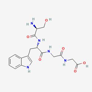 molecular formula C18H23N5O6 B14231229 L-Seryl-L-tryptophylglycylglycine CAS No. 824953-17-5