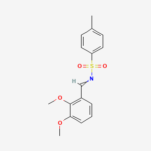 molecular formula C16H17NO4S B14231266 N-[(2,3-Dimethoxyphenyl)methylidene]-4-methylbenzene-1-sulfonamide CAS No. 824390-88-7