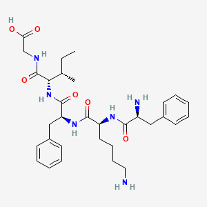 molecular formula C32H46N6O6 B14231271 Glycine, L-phenylalanyl-L-lysyl-L-phenylalanyl-L-isoleucyl- CAS No. 532436-01-4