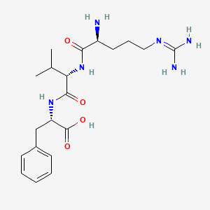 molecular formula C20H32N6O4 B14231279 Arg-Val-Phe CAS No. 823838-24-0