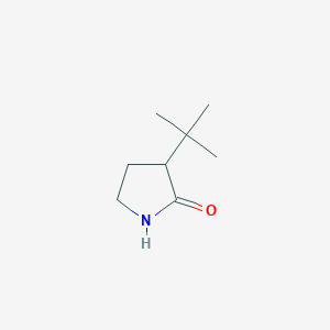 molecular formula C8H15NO B14231329 3-tert-Butylpyrrolidin-2-one CAS No. 824966-96-3