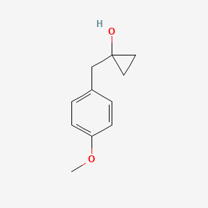 molecular formula C11H14O2 B1423133 1-[(4-Methoxyphenyl)methyl]cyclopropan-1-ol CAS No. 1248354-43-9
