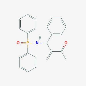 molecular formula C23H22NO2P B14231349 Phosphinic amide, N-(2-methylene-3-oxo-1-phenylbutyl)-P,P-diphenyl- CAS No. 472956-75-5