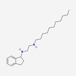 molecular formula C22H38N2 B14231351 N~1~-(2,3-Dihydro-1H-inden-1-yl)-N~2~-undecylethane-1,2-diamine CAS No. 627522-38-7