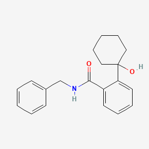 molecular formula C20H23NO2 B14231353 N-Benzyl-2-(1-hydroxycyclohexyl)benzamide CAS No. 402847-36-3