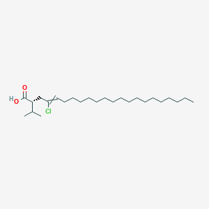 molecular formula C25H47ClO2 B14231390 (2R)-4-Chloro-2-(propan-2-yl)docos-4-enoic acid CAS No. 802915-46-4