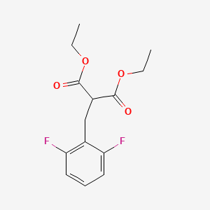 molecular formula C14H16F2O4 B14231392 Diethyl [(2,6-difluorophenyl)methyl]propanedioate CAS No. 401940-16-7