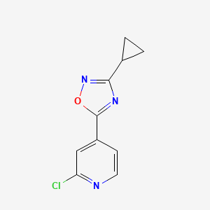 2-Chloro-4-(3-cyclopropyl-1,2,4-oxadiazol-5-yl)pyridine