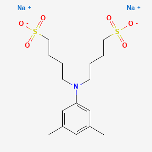 molecular formula C16H25NNa2O6S2 B1423143 Sodium 4,4'-((3,5-dimethylphenyl)azanediyl)bis(butane-1-sulfonate) CAS No. 209518-16-1
