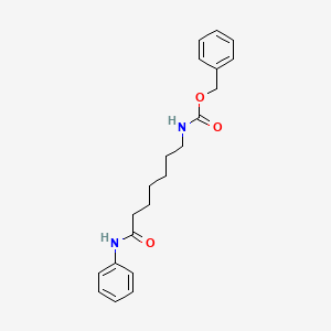 molecular formula C21H26N2O3 B14231450 Benzyl (7-anilino-7-oxoheptyl)carbamate CAS No. 824970-10-7