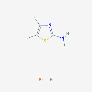 molecular formula C6H11BrN2S B1423146 N,4,5-trimethyl-1,3-thiazol-2-amine hydrobromide CAS No. 849004-10-0
