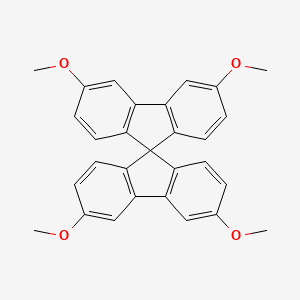molecular formula C29H24O4 B14231476 9,9'-Spirobi[9H-fluorene], 3,3',6,6'-tetramethoxy- CAS No. 622011-32-9