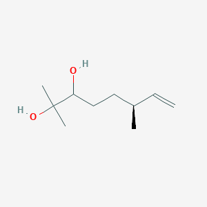 molecular formula C10H20O2 B14231482 7-Octene-2,3-diol, 2,6-dimethyl-, (6S)- CAS No. 401916-29-8
