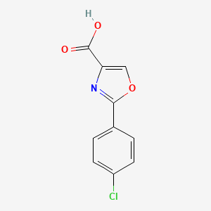 molecular formula C10H6ClNO3 B1423150 2-(4-Chlorophenyl)oxazole-4-carboxylic Acid CAS No. 1065102-51-3