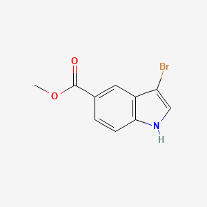 molecular formula C10H8BrNO2 B1423152 Methyl 3-bromoindole-5-carboxylate CAS No. 916179-88-9