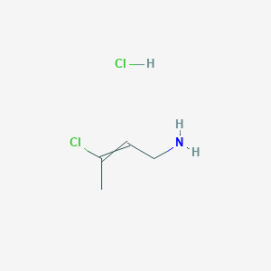 3-Chlorobut-2-en-1-amine;hydrochloride